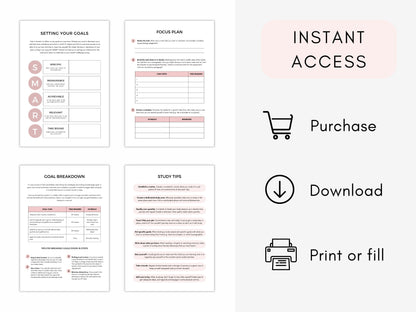 CBT for Procrastination Worksheets PDF