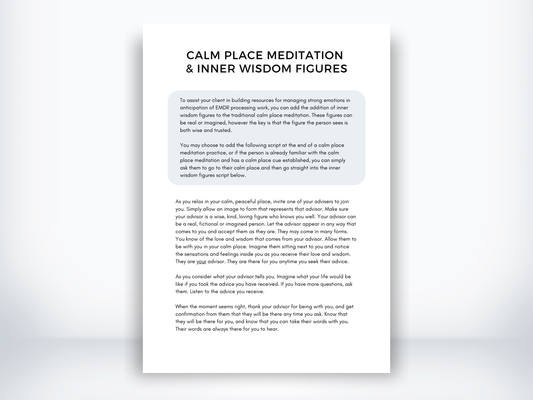 Calm Place Meditation and Inner Wisdom Figures PDF