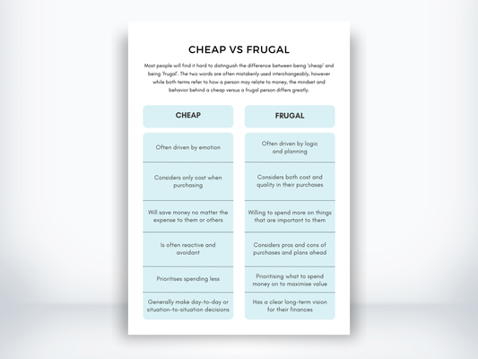 Cheap Vs Frugal PDF