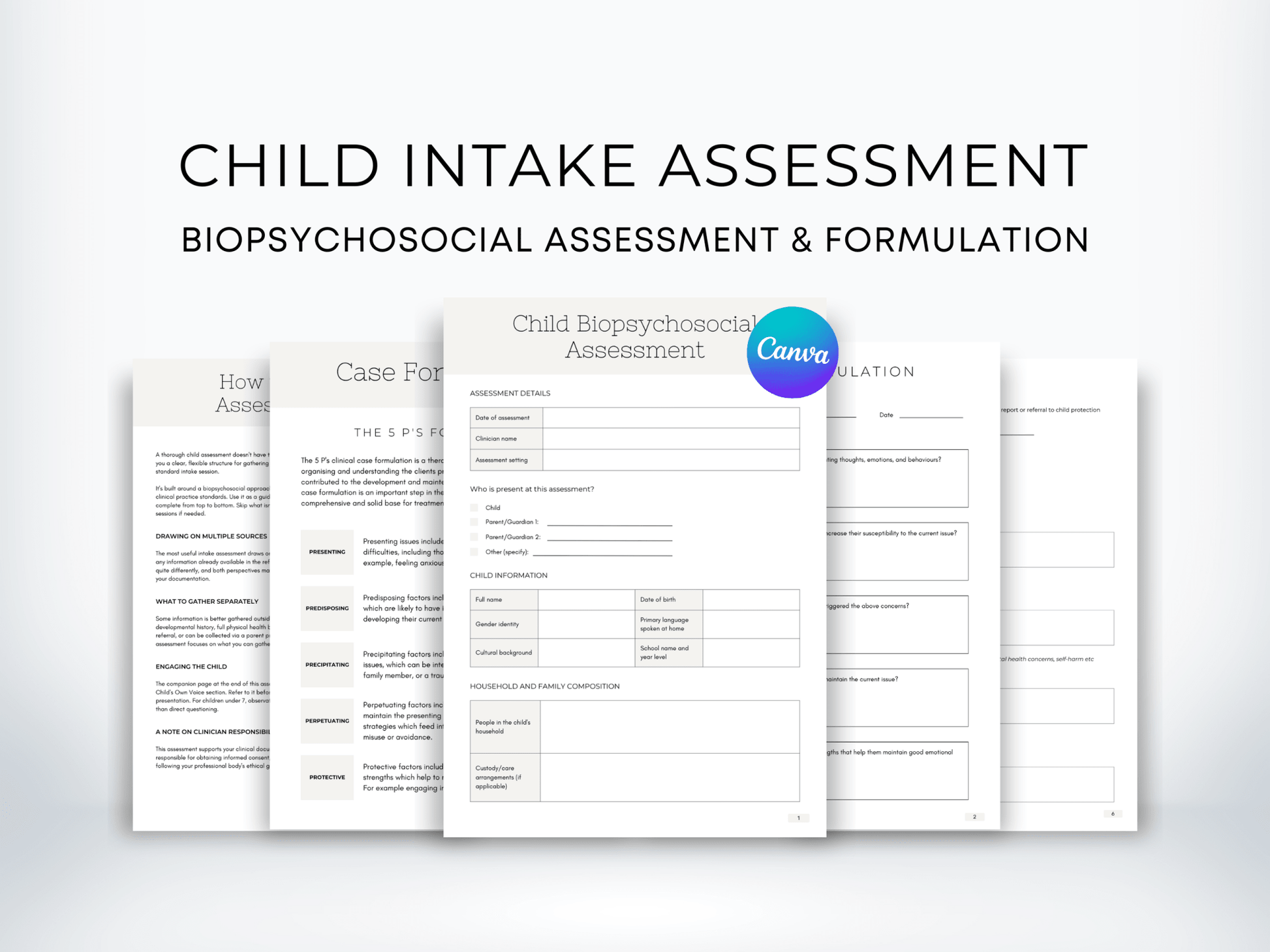 Child Biopsychosocial Assessment - My Thriving Mind