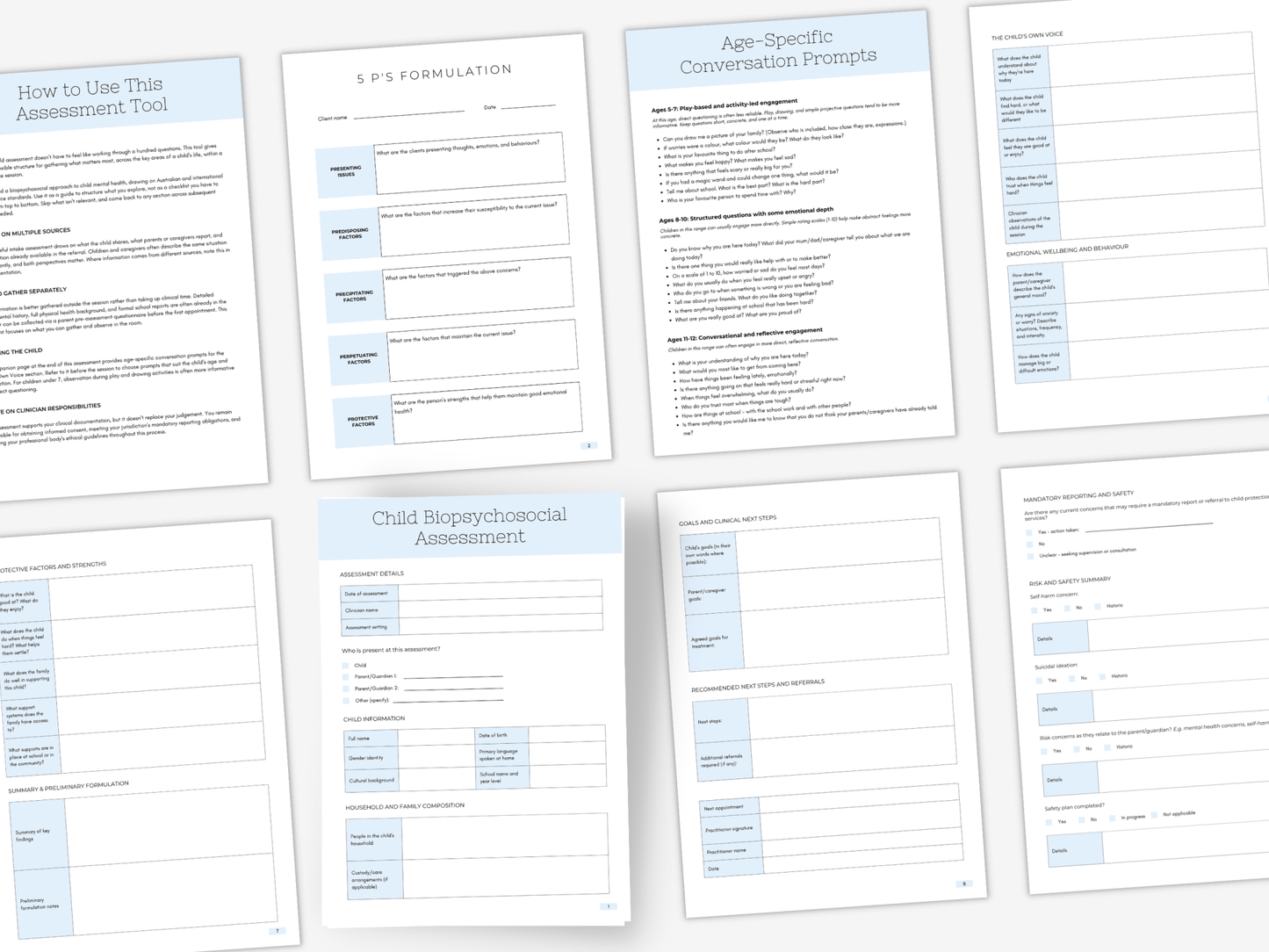 Child Biopsychosocial Assessment - My Thriving Mind