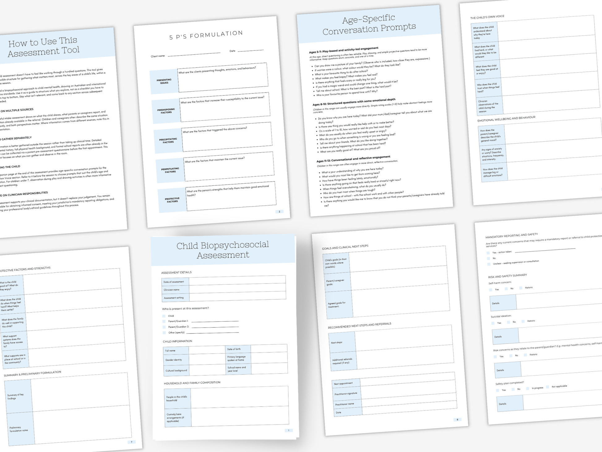 Child Biopsychosocial Assessment - My Thriving Mind