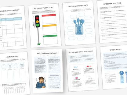 Chronic Fatigue Therapy Worksheets