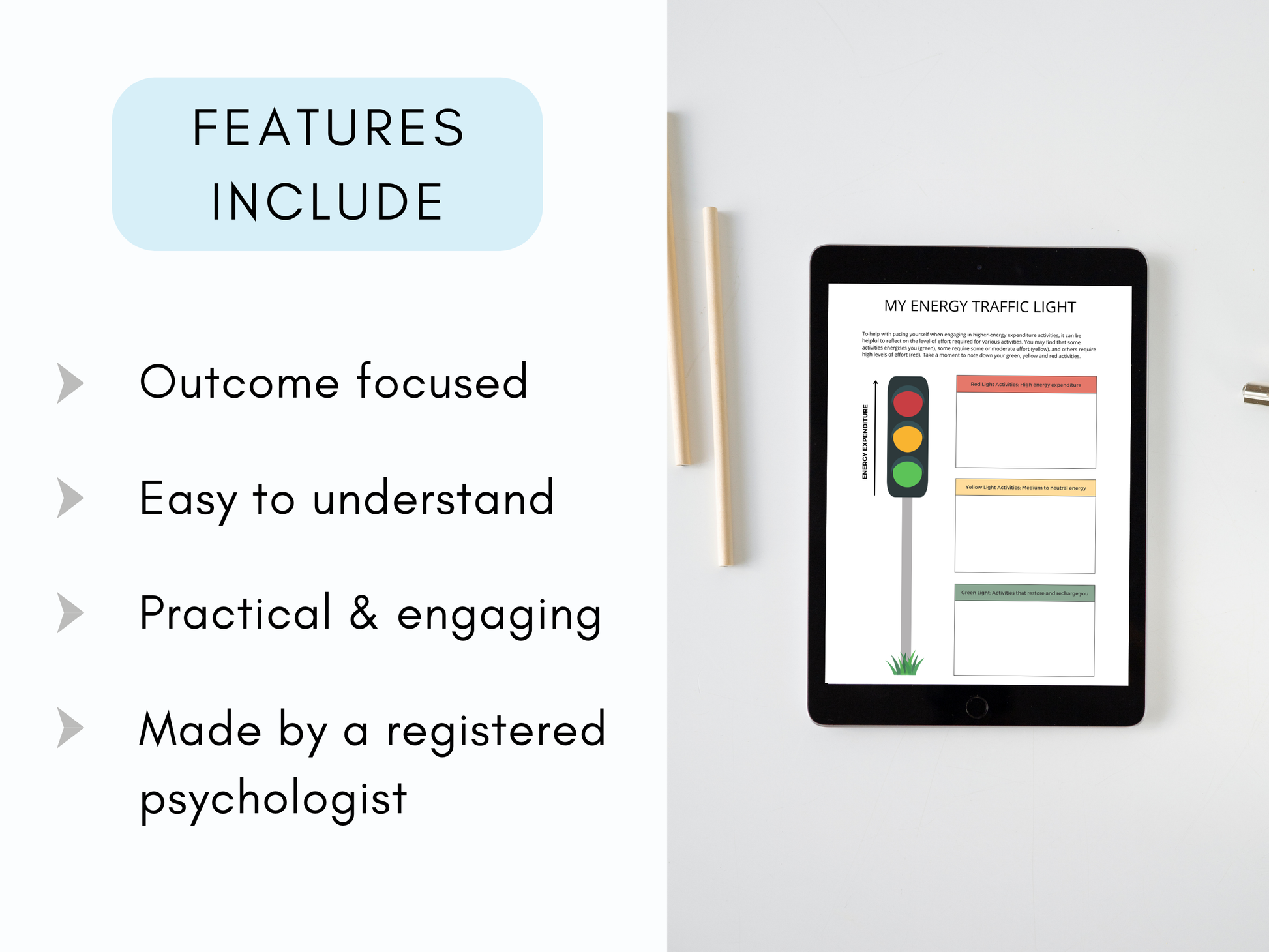 Chronic Fatigue Therapy Worksheets
