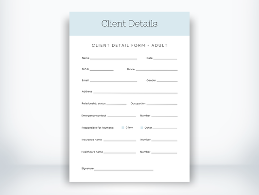 Client Details Form PDF