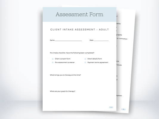 Client Intake Assessment PDF