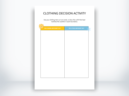 Clothing Decision Activity PDF