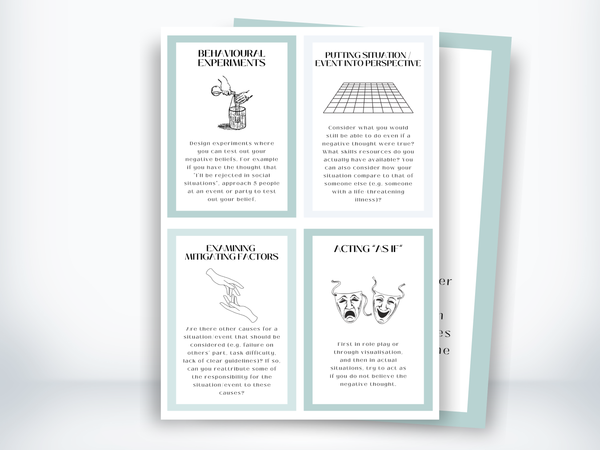 Cognitive Disputation Cards PDF
