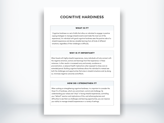 Cognitive Hardiness Handout PDF