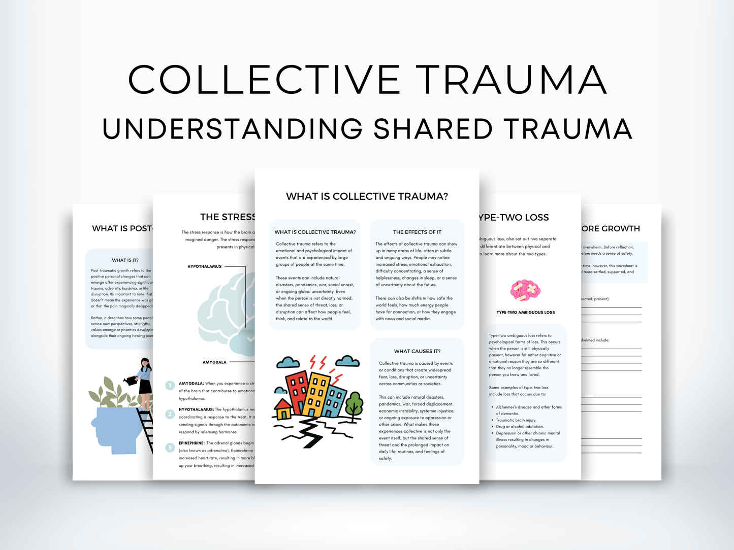 Collective Trauma Worksheets