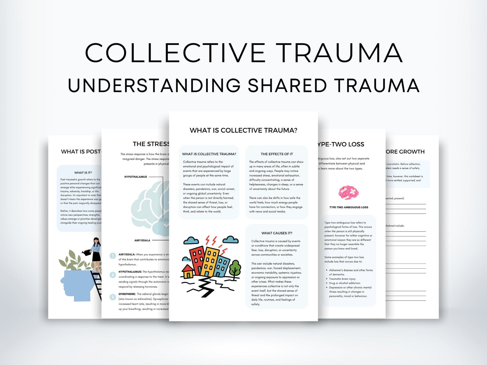 Collective Trauma Worksheets