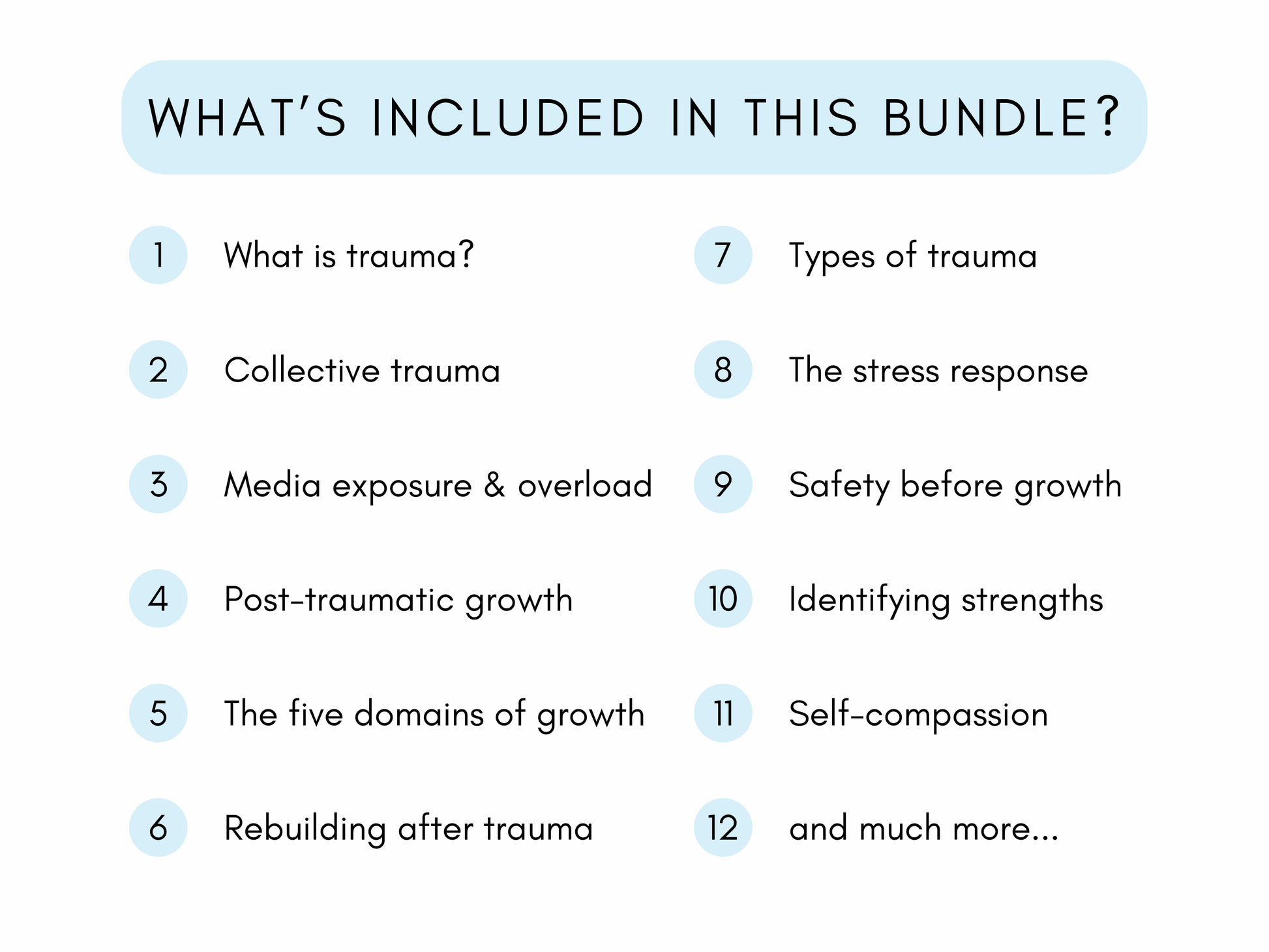 Collective Trauma Worksheets
