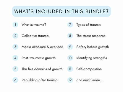 Collective Trauma Worksheets