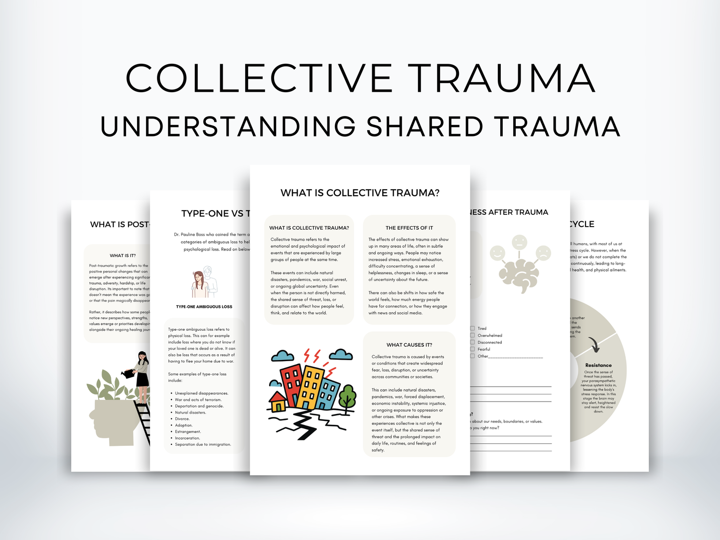 Collective Trauma Worksheets