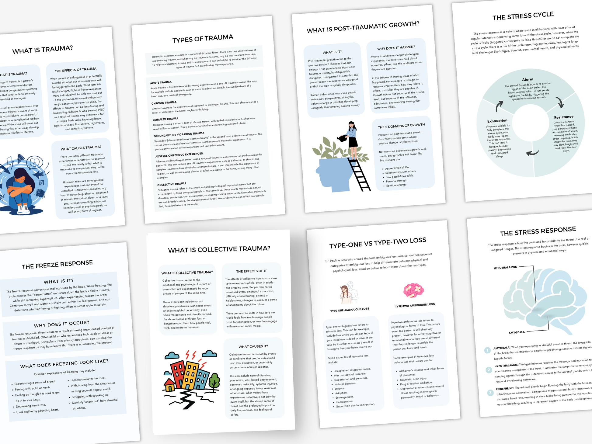 Collective Trauma Worksheets