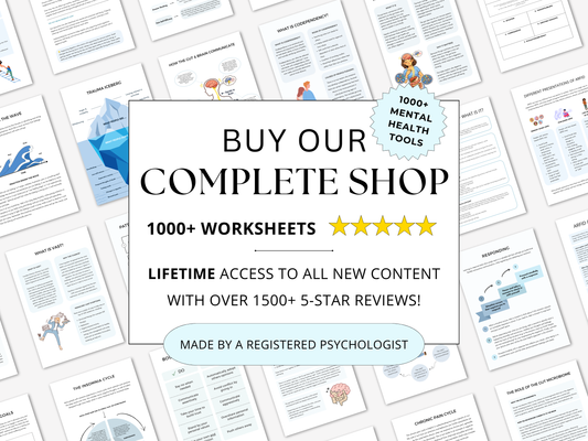 Complete Psychology Worksheets – Whole Shop Bundle