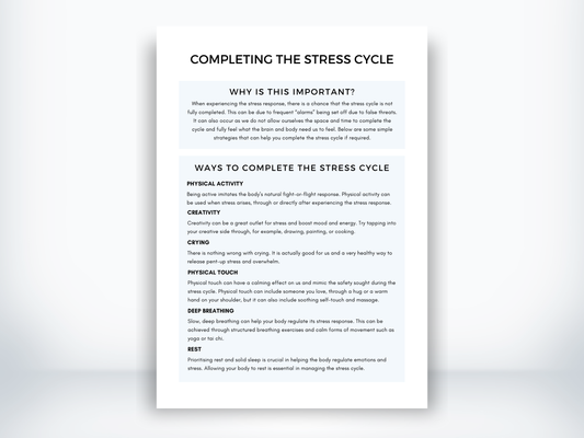 Completing The Stress Cycle PDF