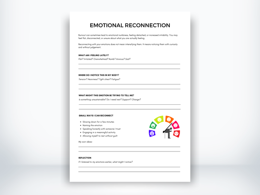 Connecting with Emotions Worksheet PDF
