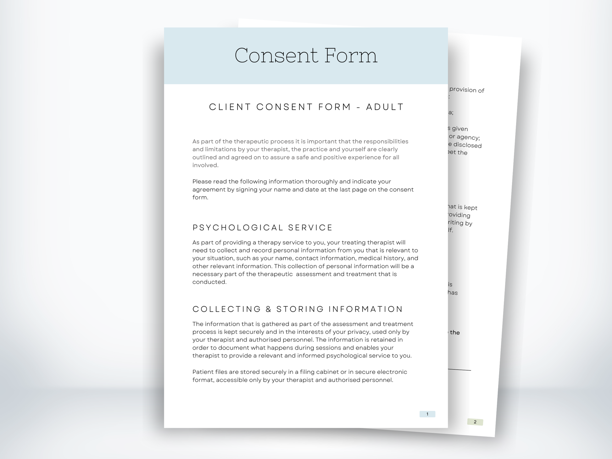 Consent Form Template PDF