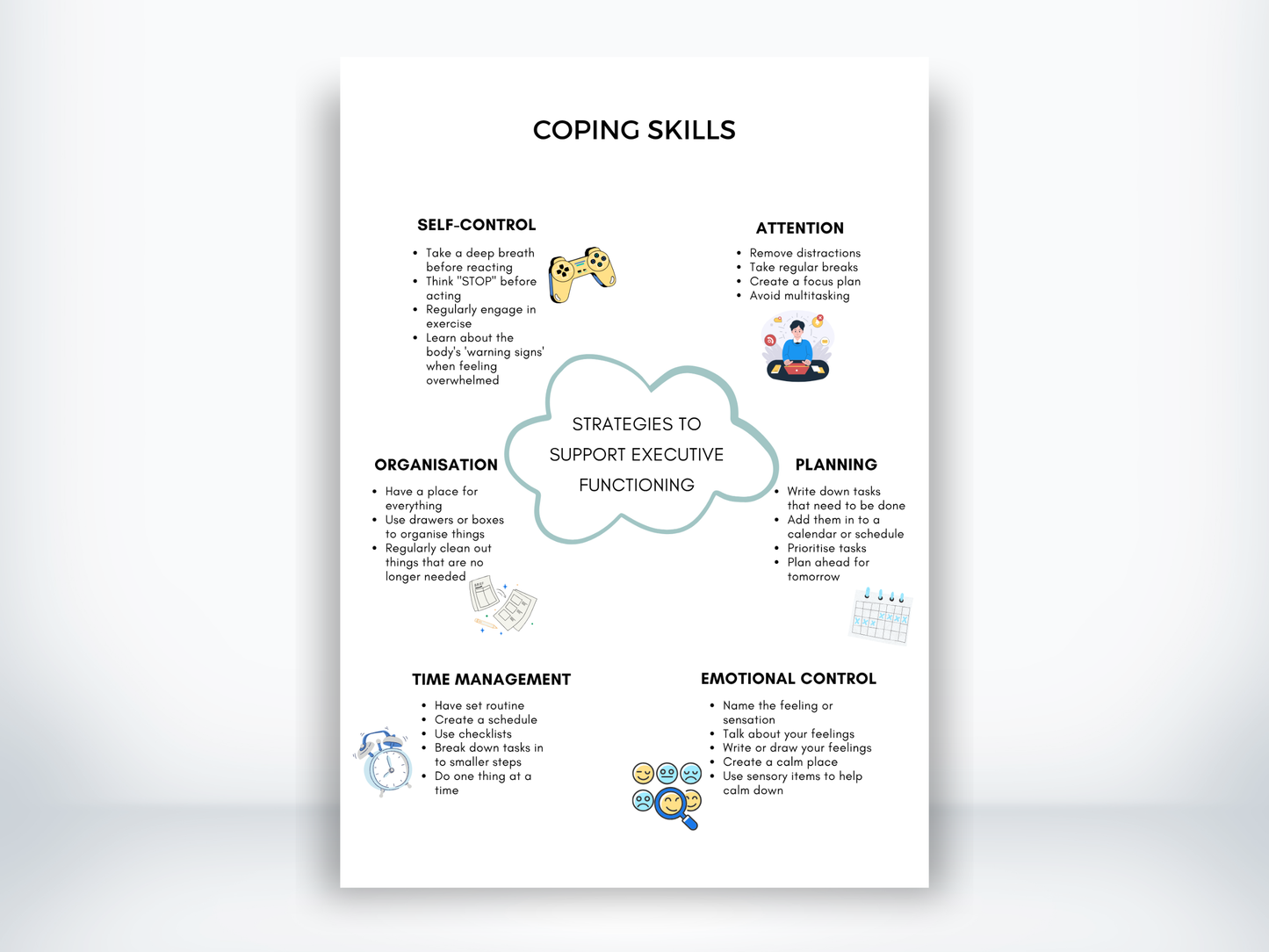 Coping Skills for Executive Dysfunction PDF