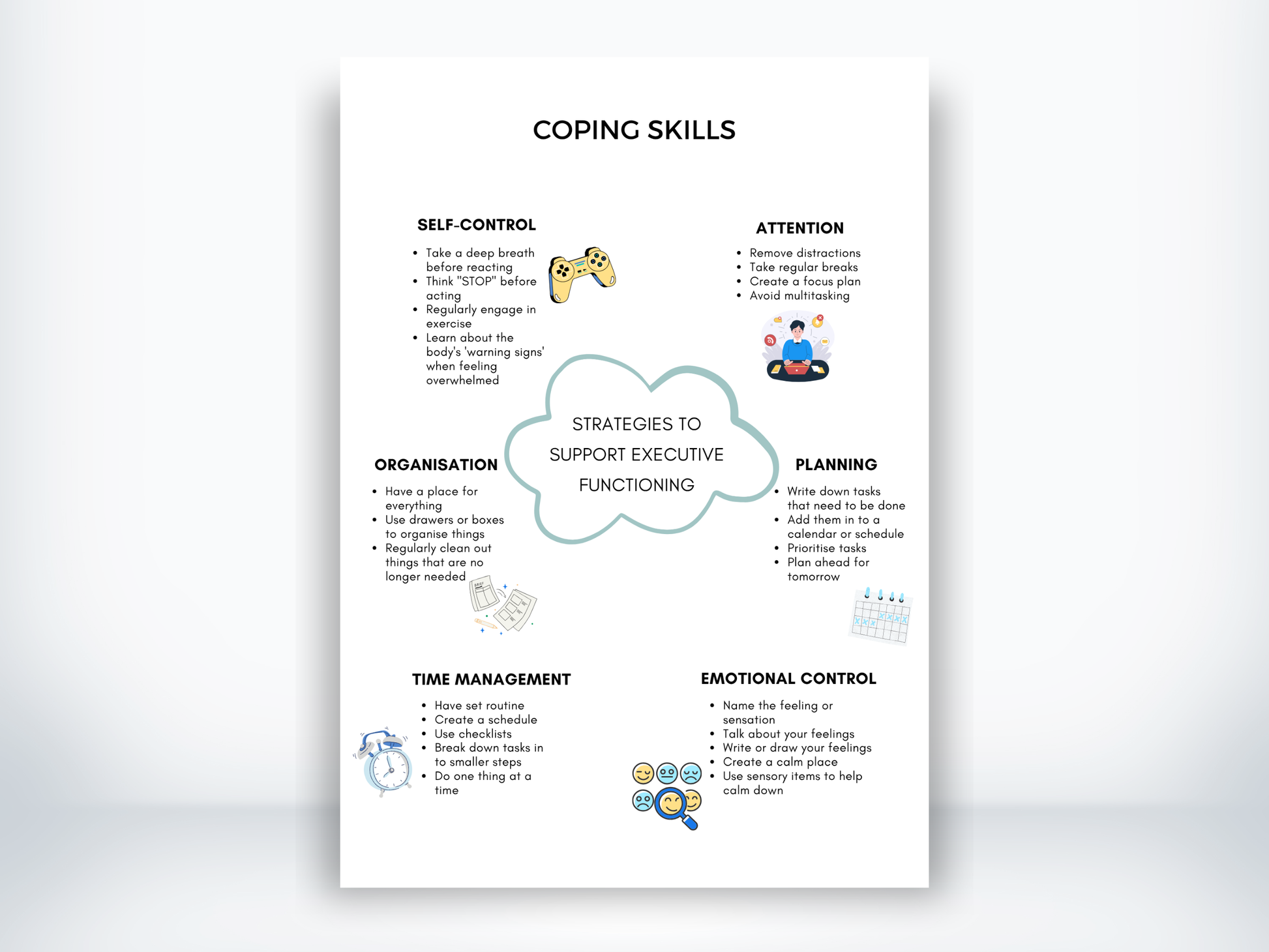 Coping Skills for Executive Dysfunction PDF