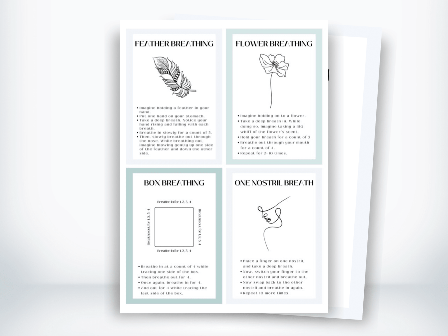 Coping and Breathing Cards PDF - My Thriving Mind