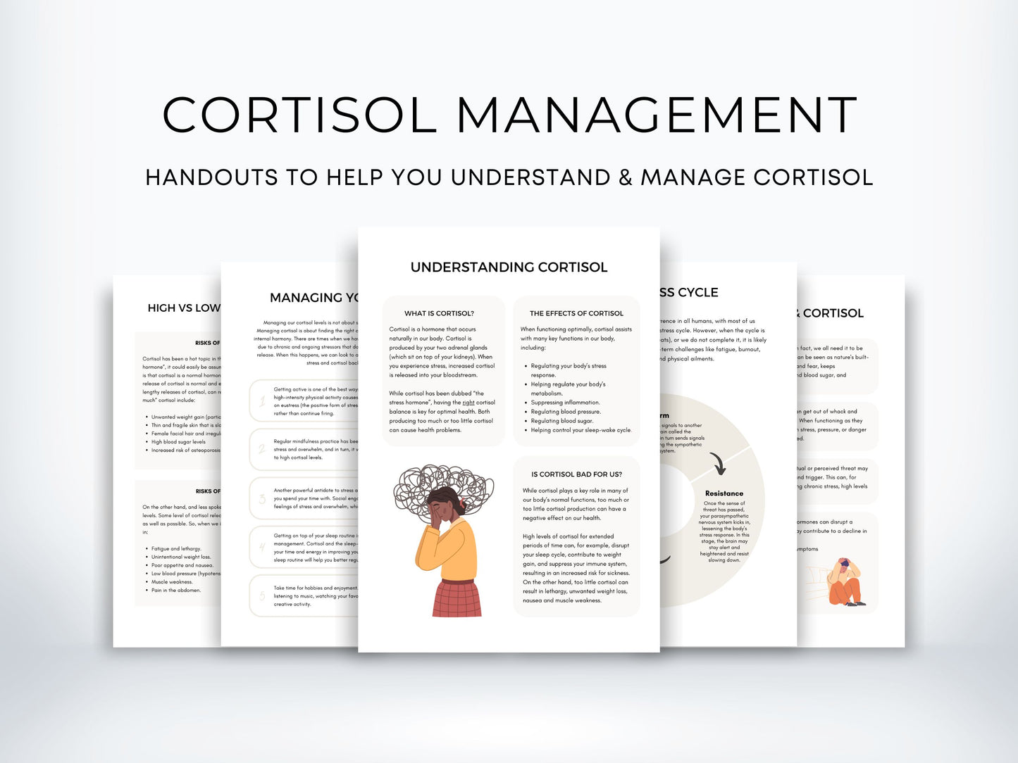 Cortisol Management Worksheets