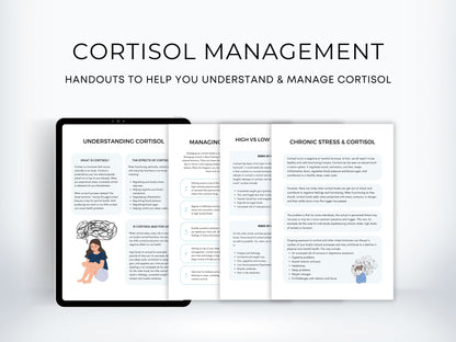 Cortisol Management Worksheets