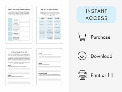 Couples Counseling Worksheets Mega Bundle PDF