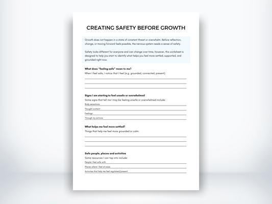 Creating Safety Before Growth PDF