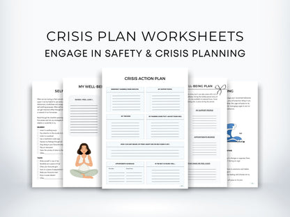 Crisis Plan Worksheets Bundle