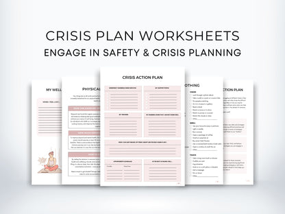 Crisis Plan Worksheets Bundle