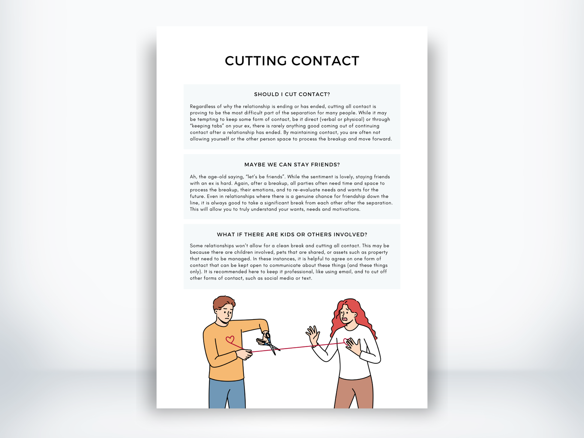 Cutting Contact Handout PDF