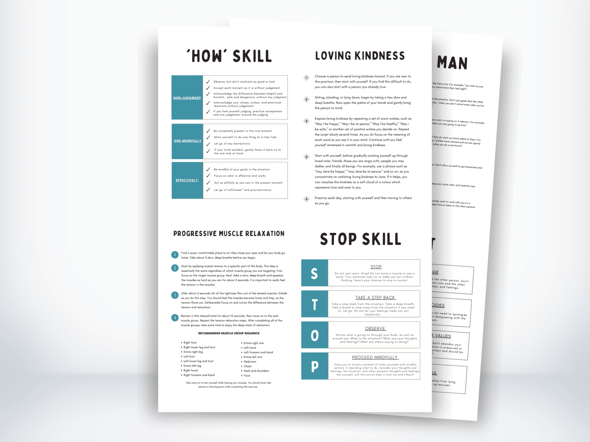 DBT Flash Cards PDF - My Thriving Mind