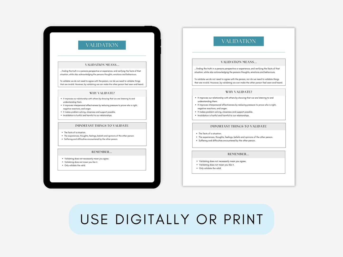 DBT Worksheets Mega Bundle PDF