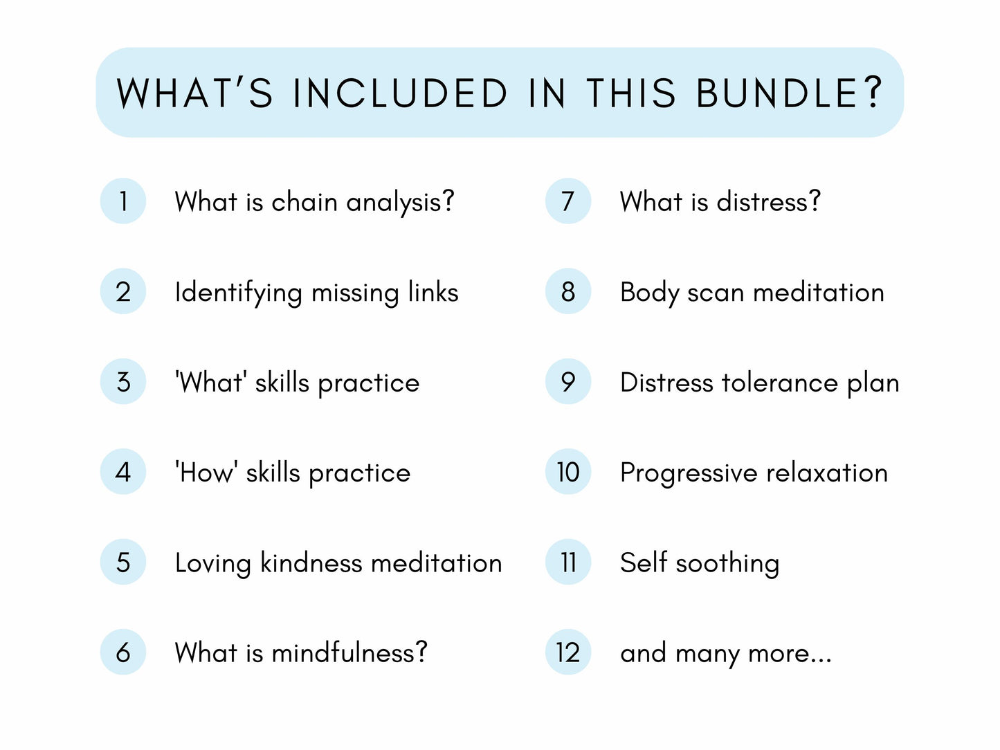 DBT Worksheets Mega Bundle PDF