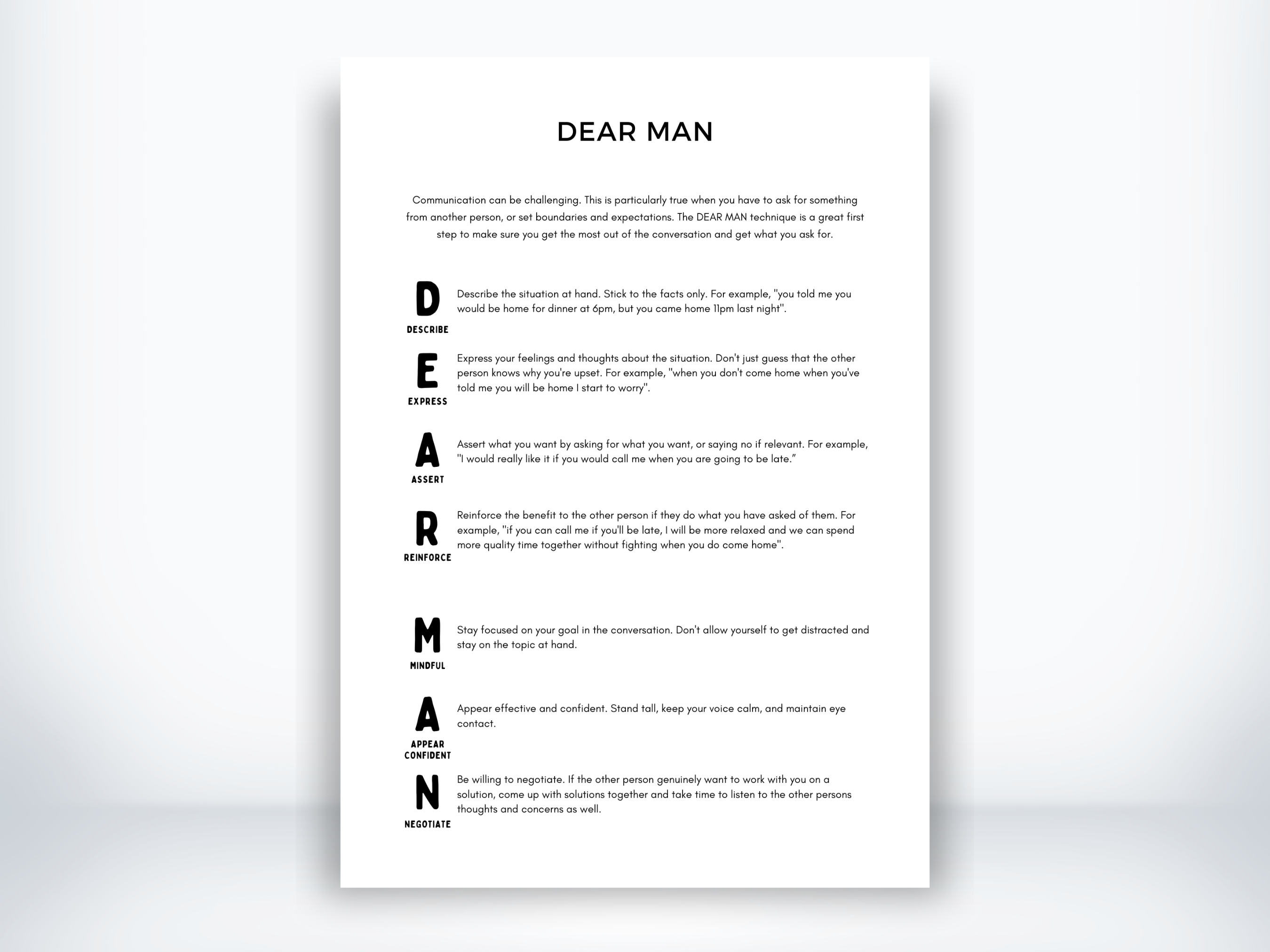 Dbt Dear Man.pdf DEAR MAN DBT Worksheet (PDF) | My Thriving Mind