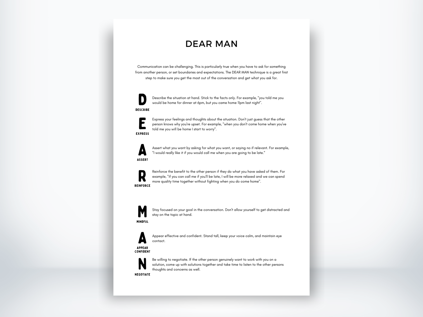 DEAR MAN DBT PDF