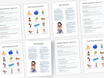 Deep Pressure Sensory Regulation Handouts