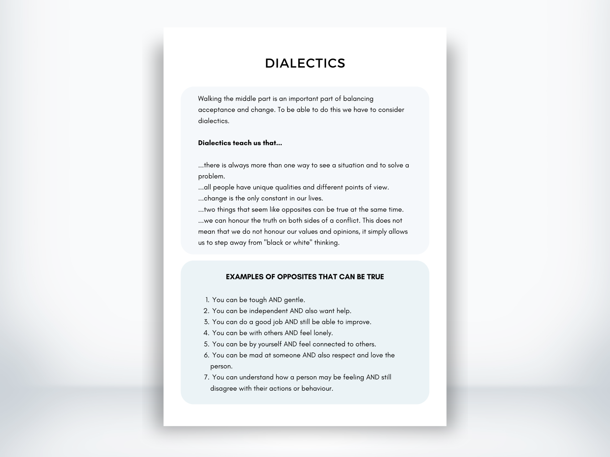 Dialectics DBT PDF