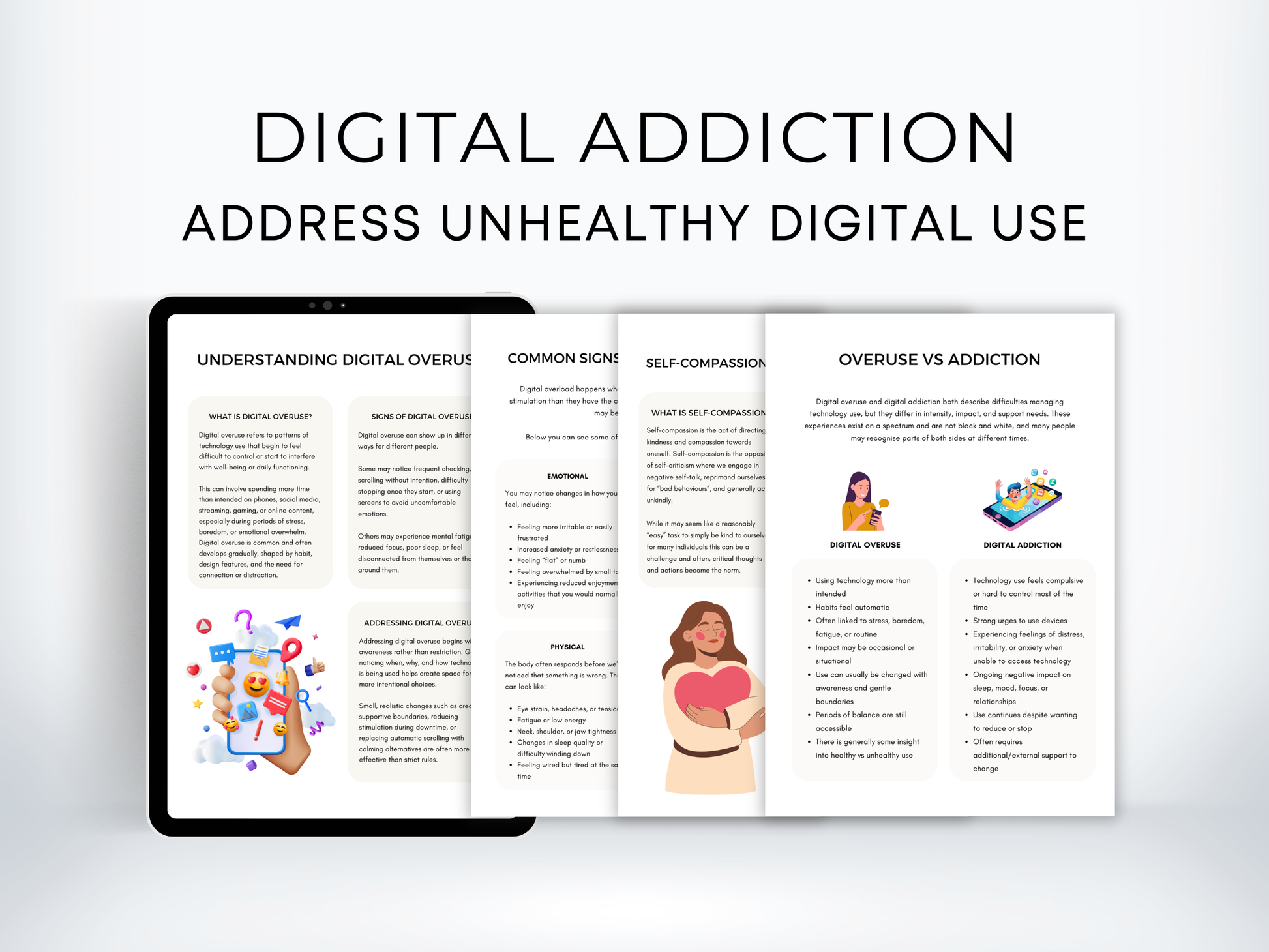 Digital Addiction Worksheets