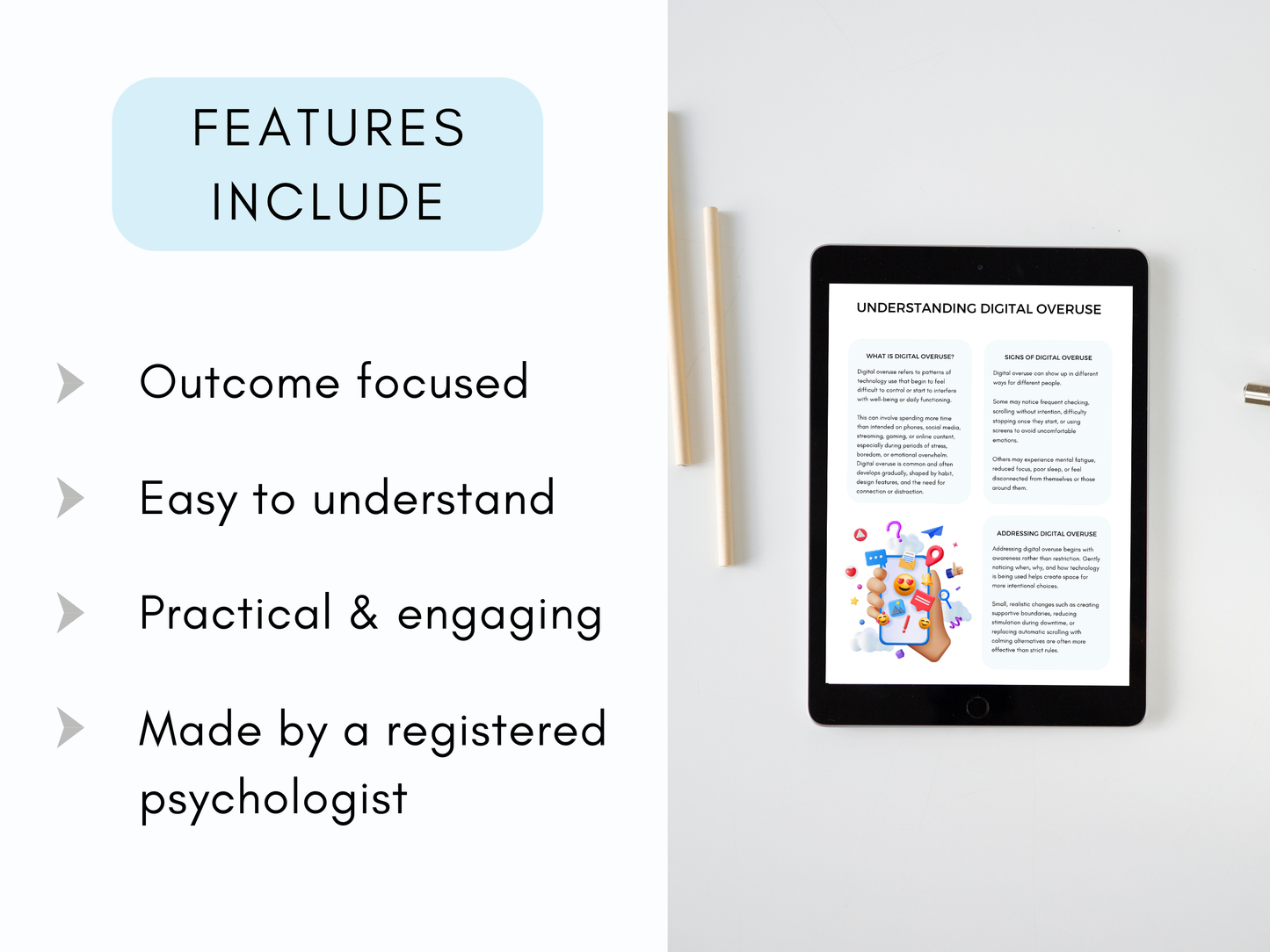 Digital Addiction Worksheets
