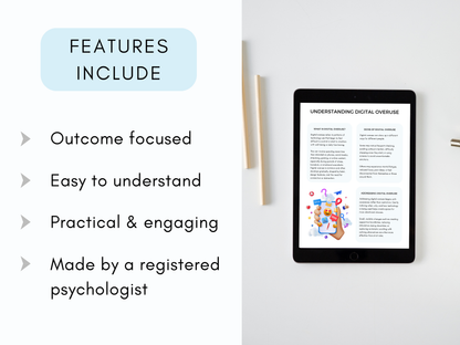 Digital Addiction Worksheets