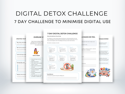 Digital Detox Challenge Worksheets