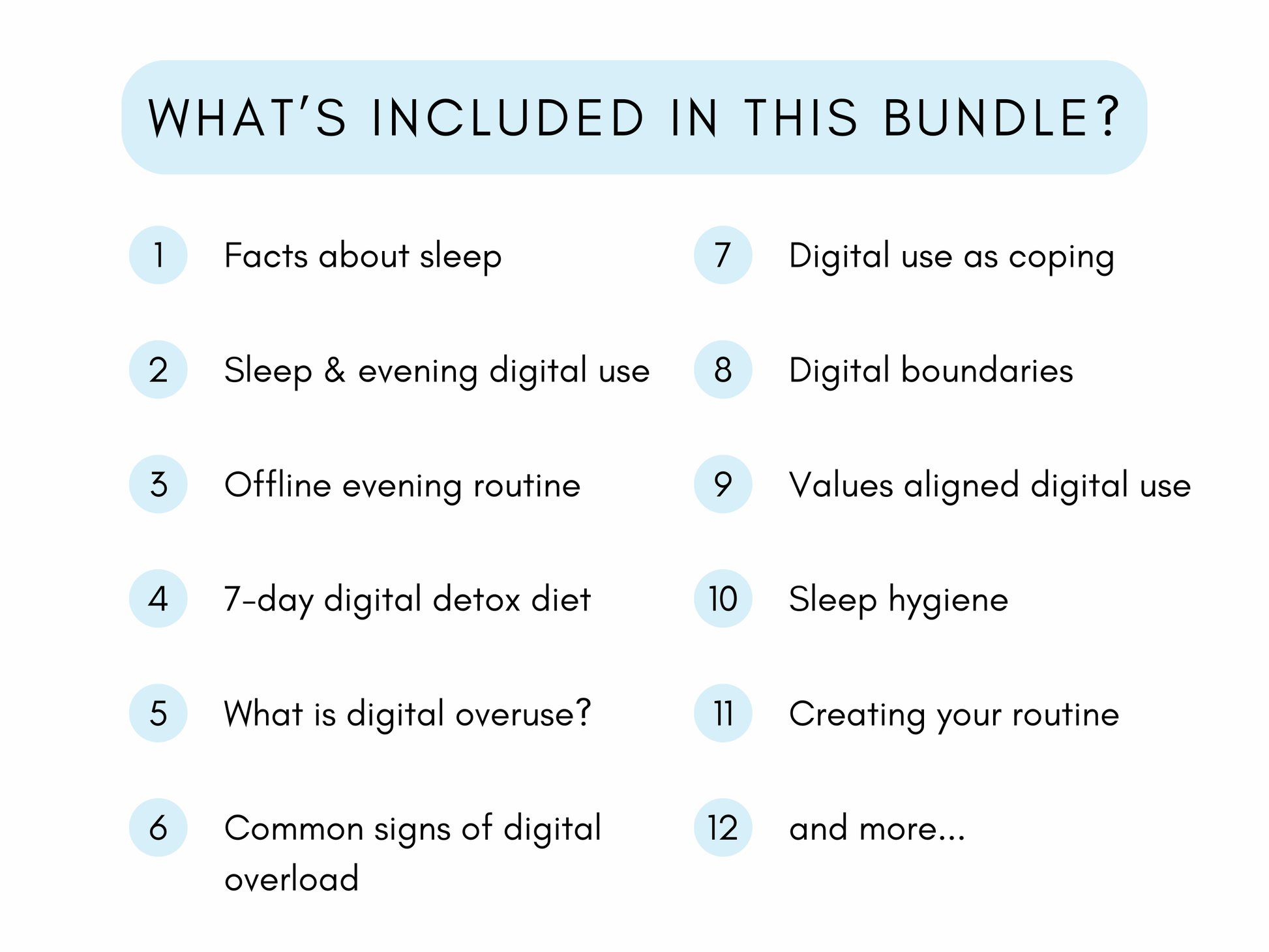 Digital Detox Challenge Worksheets