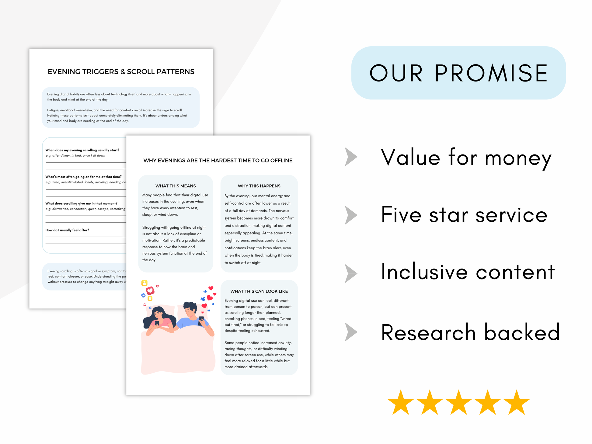 Digital Detox Challenge Worksheets