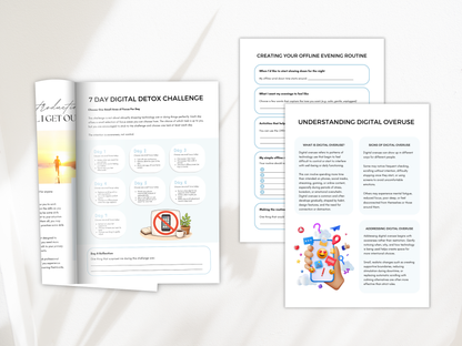 Digital Detox Challenge Worksheets