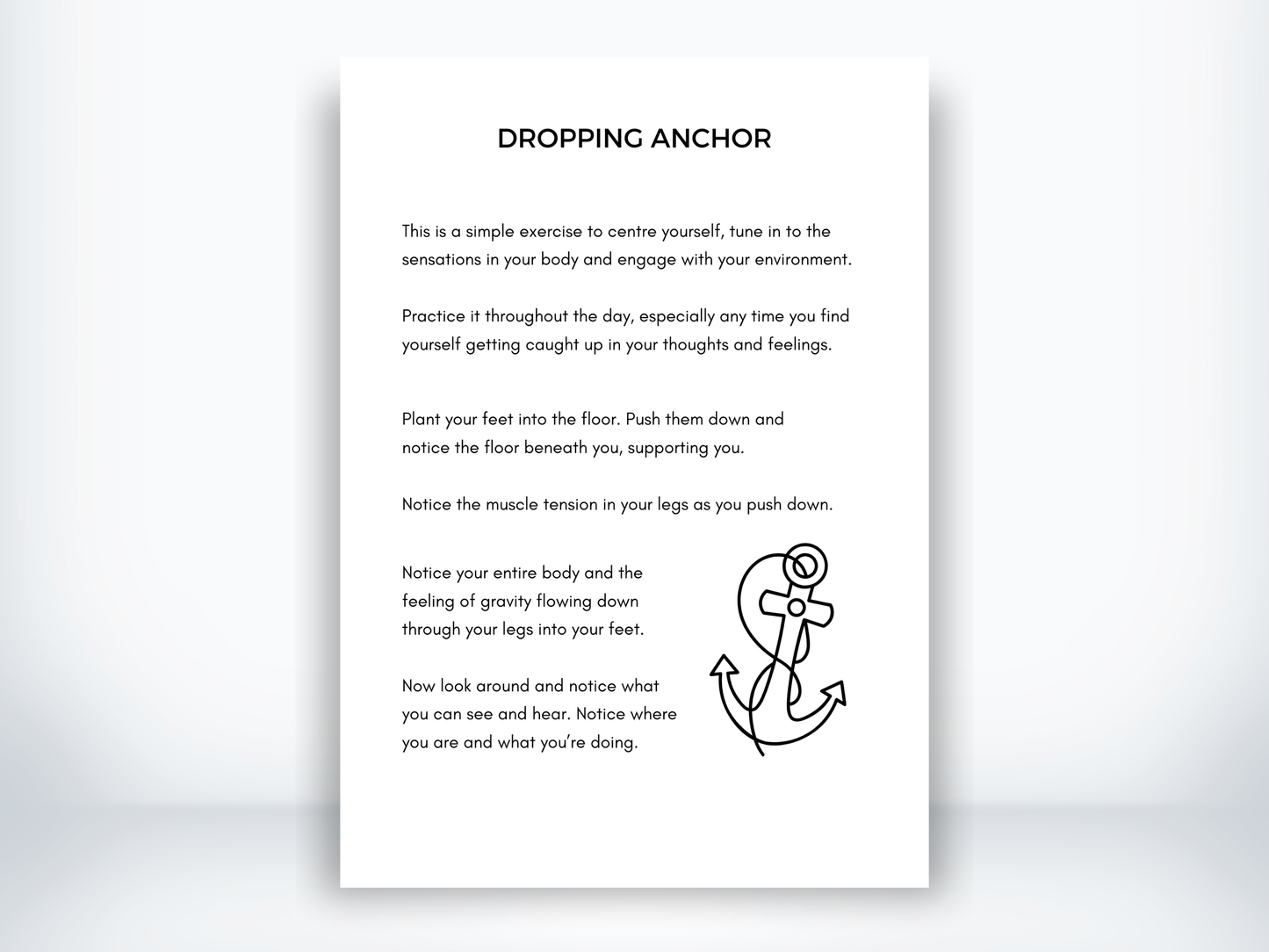 Dropping Anchor Script PDF