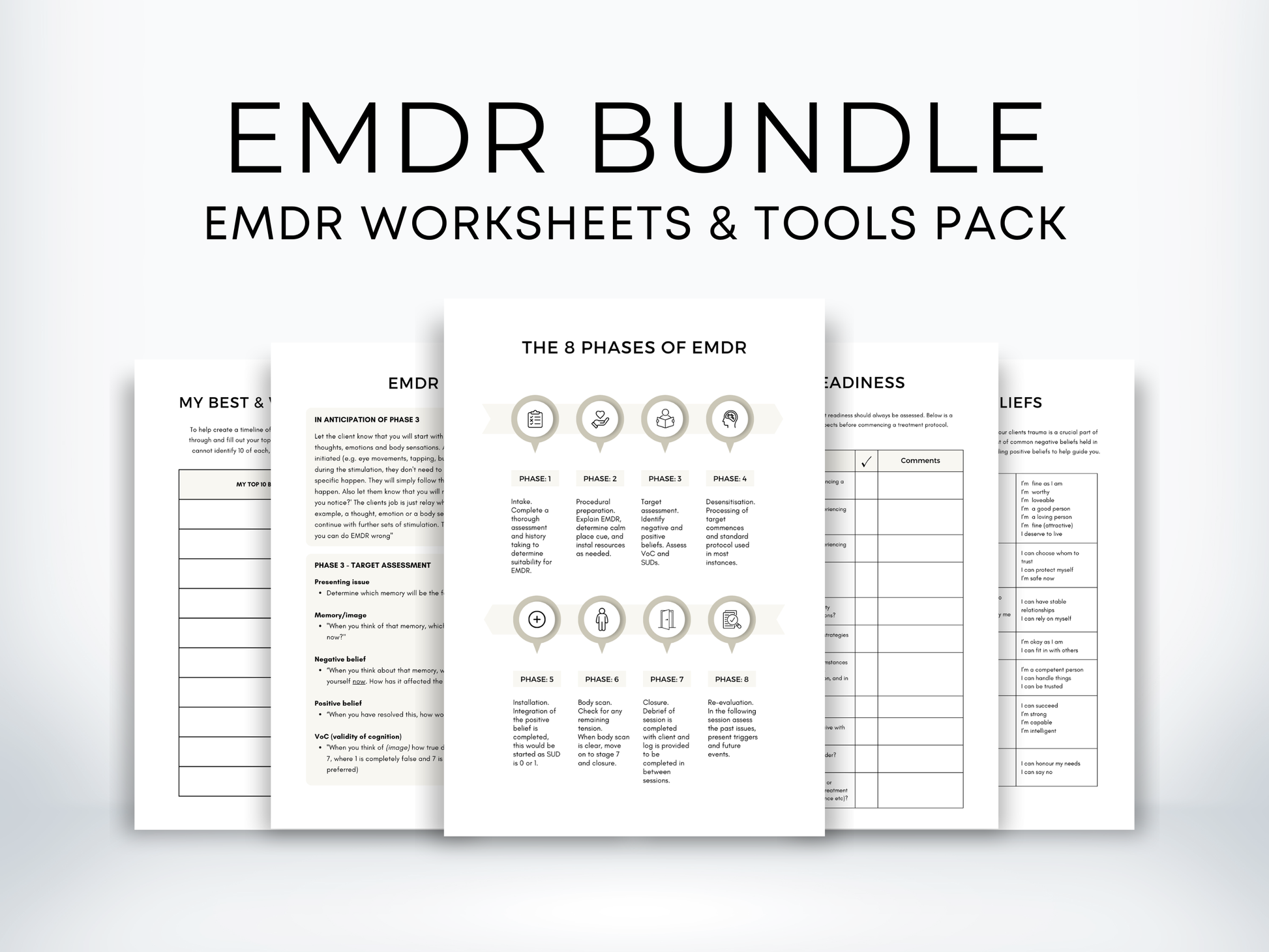 EMDR (Eye Movement Desensitisation and Reprocessing) Therapy Bundle