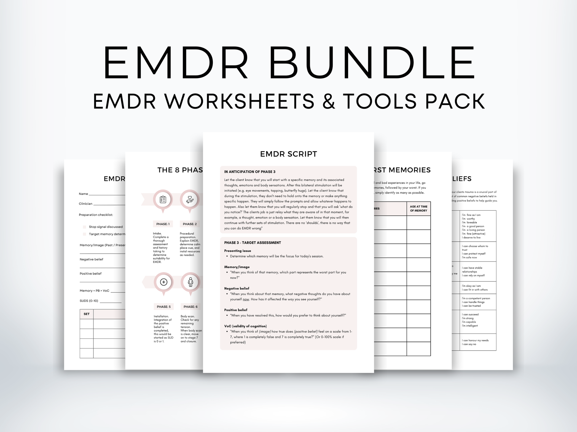 EMDR (Eye Movement Desensitisation and Reprocessing) Therapy Bundle